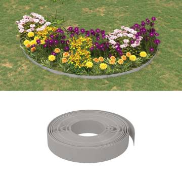 Garden Edging Grey 10 m 10 cm Polyethylene