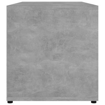 TV Cabinet Concrete Grey 80x34x36 cm Engineered Wood