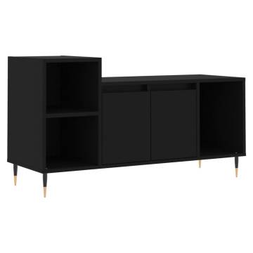 TV Cabinet Black 100x35x55 cm Engineered Wood