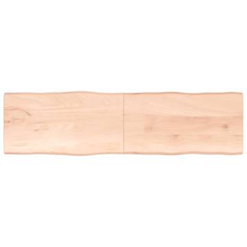 Table Top 220x60x(2-4) cm Untreated Solid Wood Live Edge