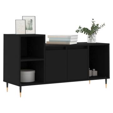 TV Cabinet Black 100x35x55 cm Engineered Wood