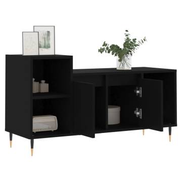 TV Cabinet Black 100x35x55 cm Engineered Wood