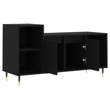 TV Cabinet Black 100x35x55 cm Engineered Wood