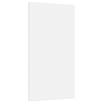 Stretched Canvases 12 pcs White Fabric and Solid Wood Pine