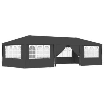 Professional Party Tent with Side Walls 4x9 m Anthracite 90 g/m?