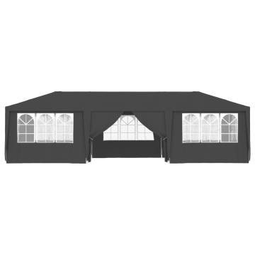 Professional Party Tent with Side Walls 4x9 m Anthracite 90 g/m?