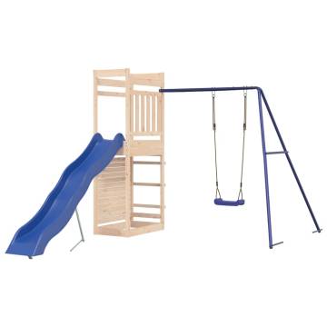 Outdoor Playset Solid Wood Pine