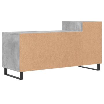 TV Cabinet Concrete Grey 100x35x55 cm Engineered Wood