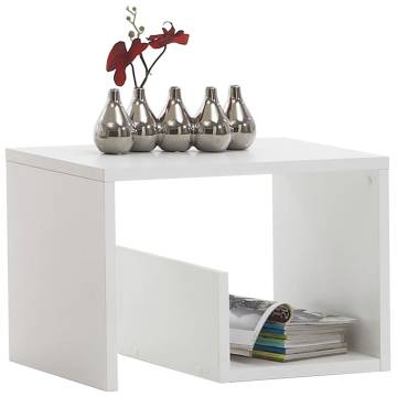 FMD Coffee Table 2-in-1 59.1x35.8x37.8 cm White