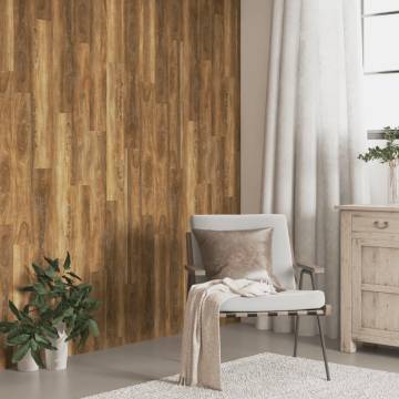 Wall Panels Wood Look Brown PVC 4.12 m²