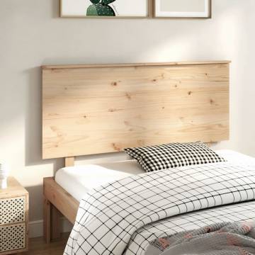 Bed Headboard 139x6x82.5 cm Solid Wood Pine