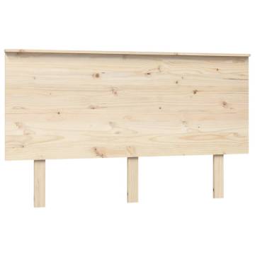 Bed Headboard 139x6x82.5 cm Solid Wood Pine