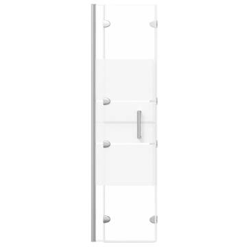 Folding Shower Enclosure ESG 100x140 cm White