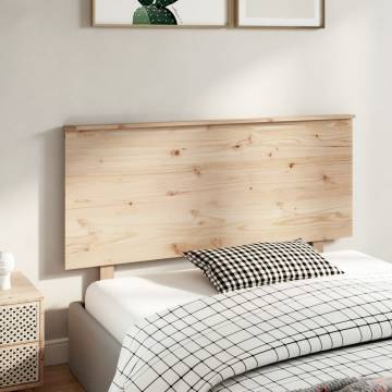 Bed Headboard 139x6x82.5 cm Solid Wood Pine