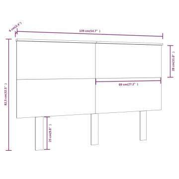 Bed Headboard 139x6x82.5 cm Solid Wood Pine