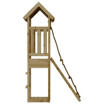 Playhouse with Climbing Wall Impregnated Wood Pine