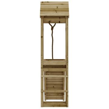 Playhouse with Climbing Wall Impregnated Wood Pine