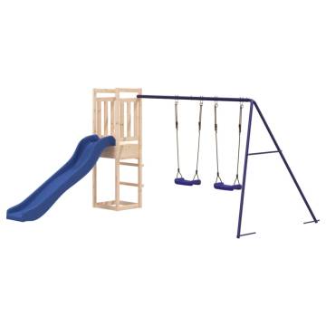 Outdoor Playset Solid Wood Pine