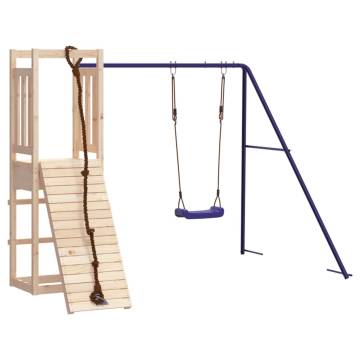 Outdoor Playset Solid Wood Pine