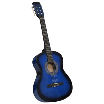 Classical Guitar for Beginner and Kids Blue 3/4 36"