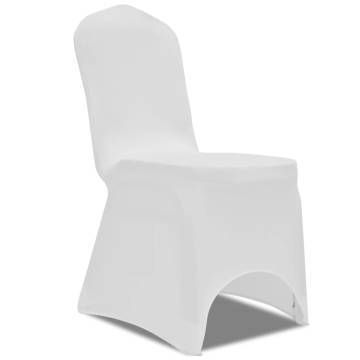 100 pcs Stretch Chair Covers White