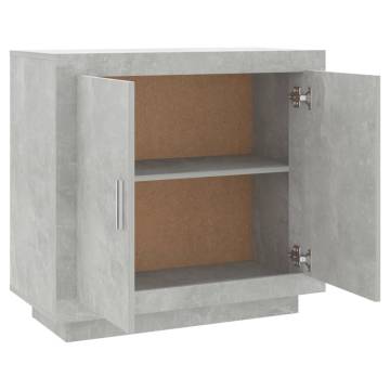 Sideboard Concrete Grey 80x40x75 cm Engineered Wood