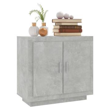 Sideboard Concrete Grey 80x40x75 cm Engineered Wood