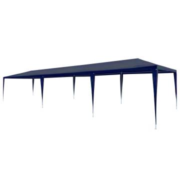 Party Tent 3x9 m PE Blue