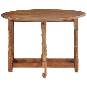 Dining Table Round 110x76 cm Solid Mango Wood