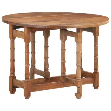 Dining Table Round 110x76 cm Solid Mango Wood