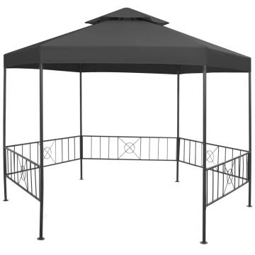 Garden Gazebo 323x275x265 cm Anthracite