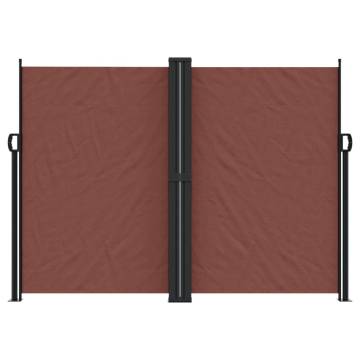 Retractable Side Awning Brown 180x600 cm