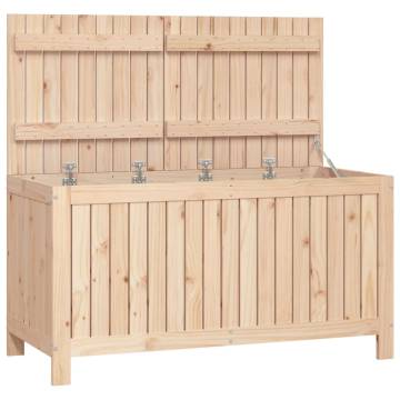 Garden Storage Box 121x55x64 cm Solid Wood Pine