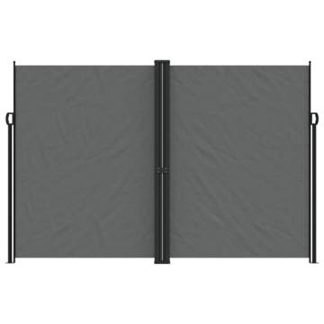 Retractable Side Awning Anthracite 220x600 cm