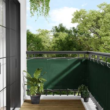 Balcony Screen Dark Green 75x800 cm 100% Polyester Oxford