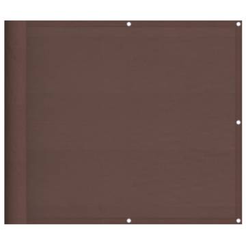 Balcony Screen Brown 90x800 cm 100% Polyester Oxford