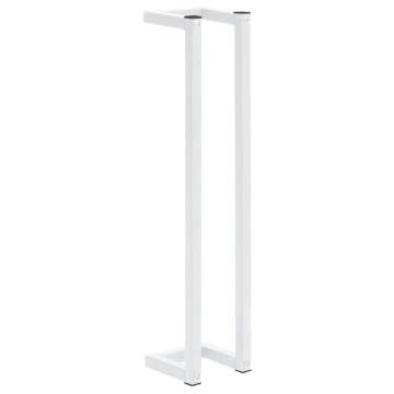 Towel Rack White 12.5x12.5x60 cm Steel