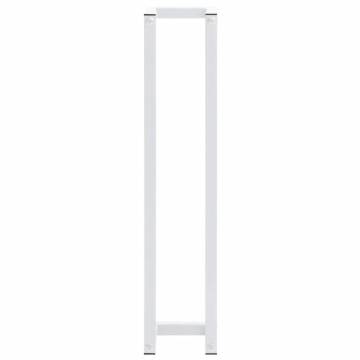 Towel Rack White 12.5x12.5x60 cm Steel