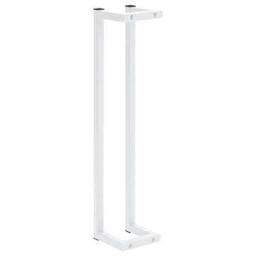 Towel Rack White 12.5x12.5x60 cm Steel