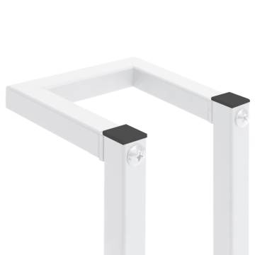 Towel Rack White 12.5x12.5x60 cm Steel