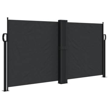 Retractable Side Awning Black 117x1200 cm