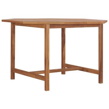 Garden Dining Table 110x110x75 cm Solid Wood Teak