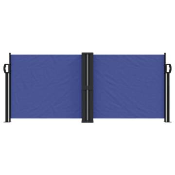 Retractable Side Awning Blue 100x1000 cm