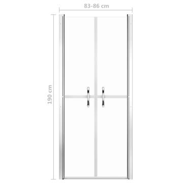 Shower Door Clear ESG 86x190 cm