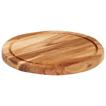 Chopping Board Ø30x2.5 cm Solid Wood Acacia