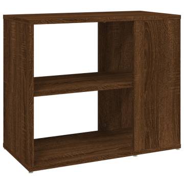 Side Cabinet Brown Oak 60x30x50 cm Engineered Wood