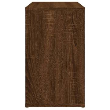 Side Cabinet Brown Oak 60x30x50 cm Engineered Wood