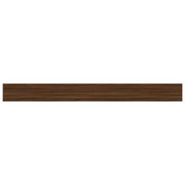 Wall Shelves 4 pcs Brown Oak 100x10x1.5 cm Engineered Wood