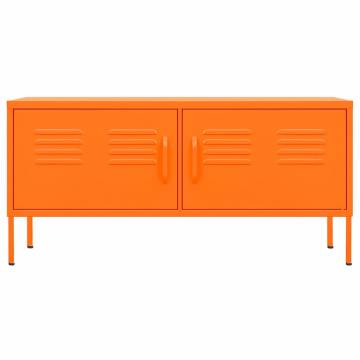 TV Cabinet Orange 105x35x50 cm Steel