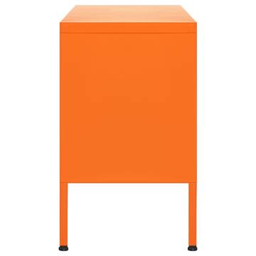 TV Cabinet Orange 105x35x50 cm Steel